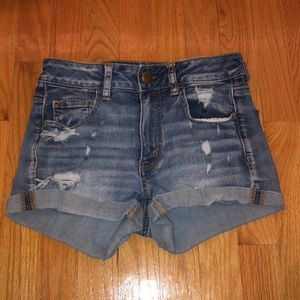 American Eagle High Rise Super Stretch Shorts